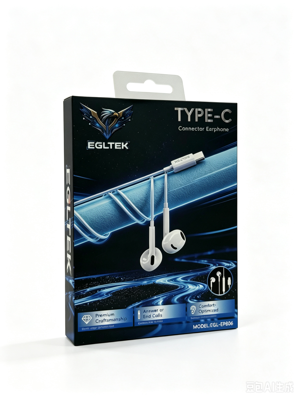 Type-C Wired Earphones with Microphone – In-Ear USB-C Earbuds