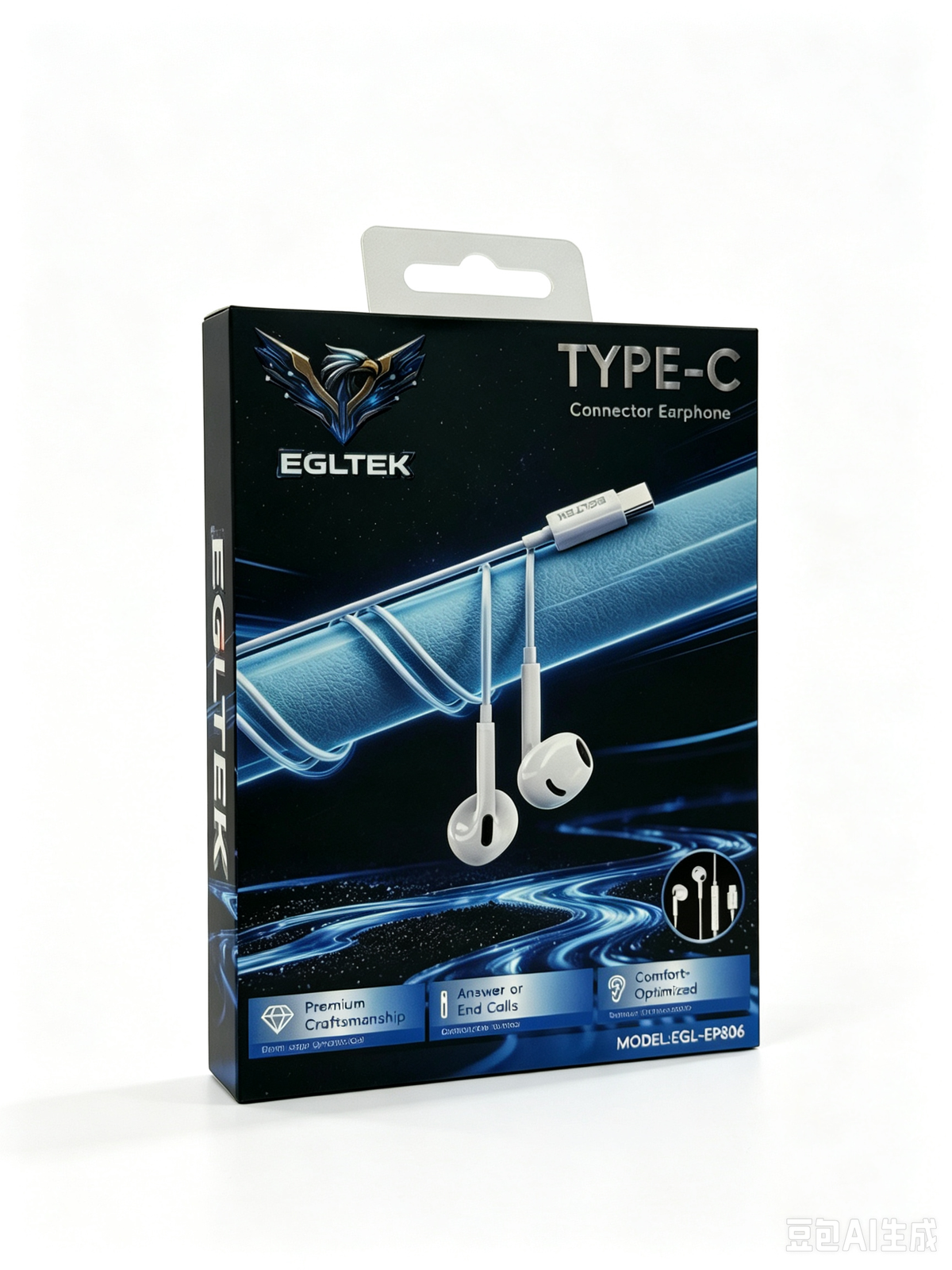 Type-C Wired Earphones with Microphone – In-Ear USB-C Earbuds