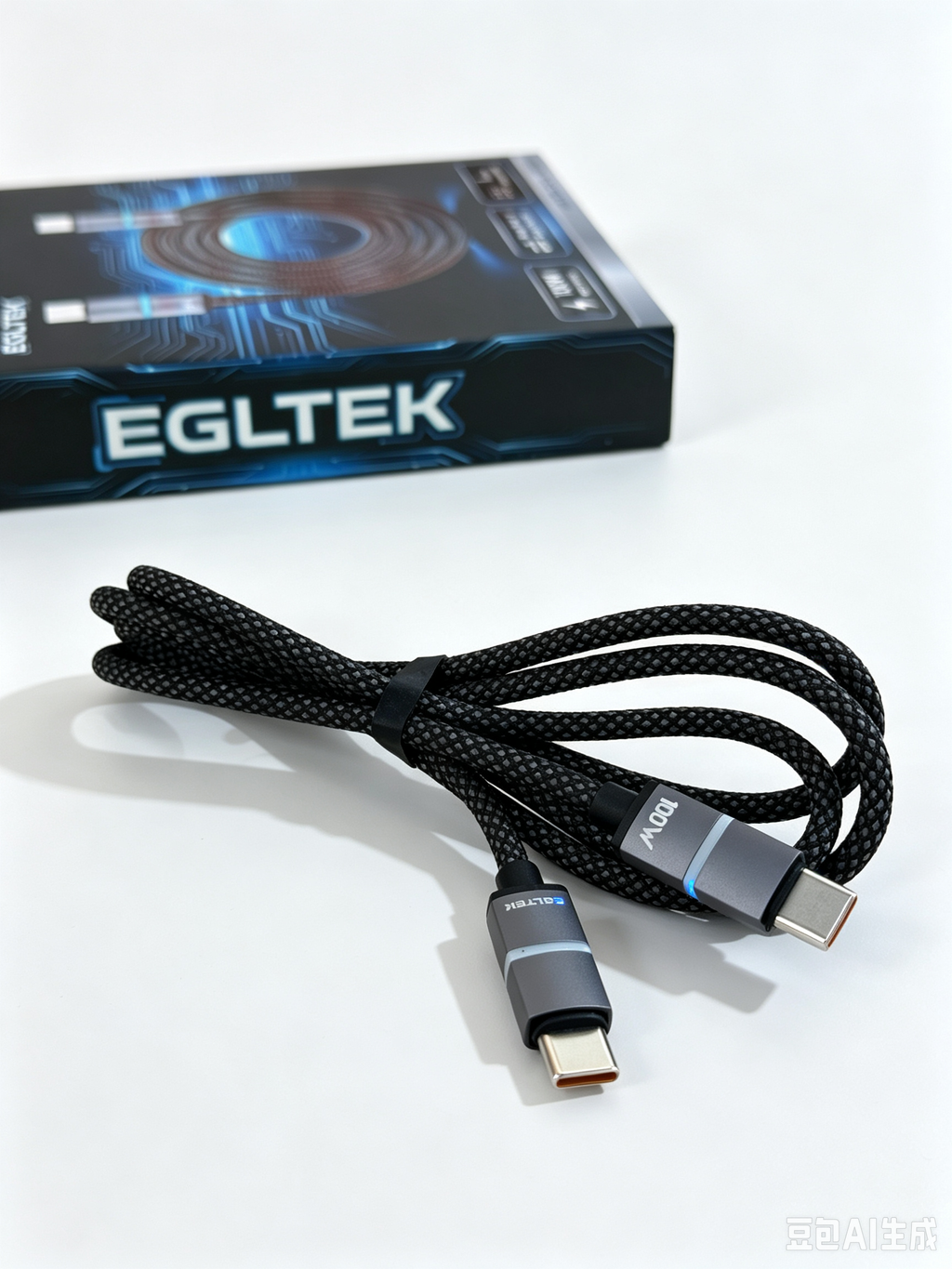 100W USB-C to USB-C Fast Charging Cable – Durable Braided Type-C Cable