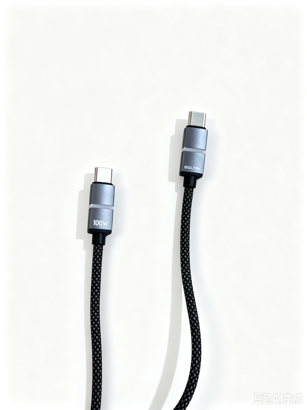 100W USB-C to USB-C Fast Charging Cable – Durable Braided Type-C Cable